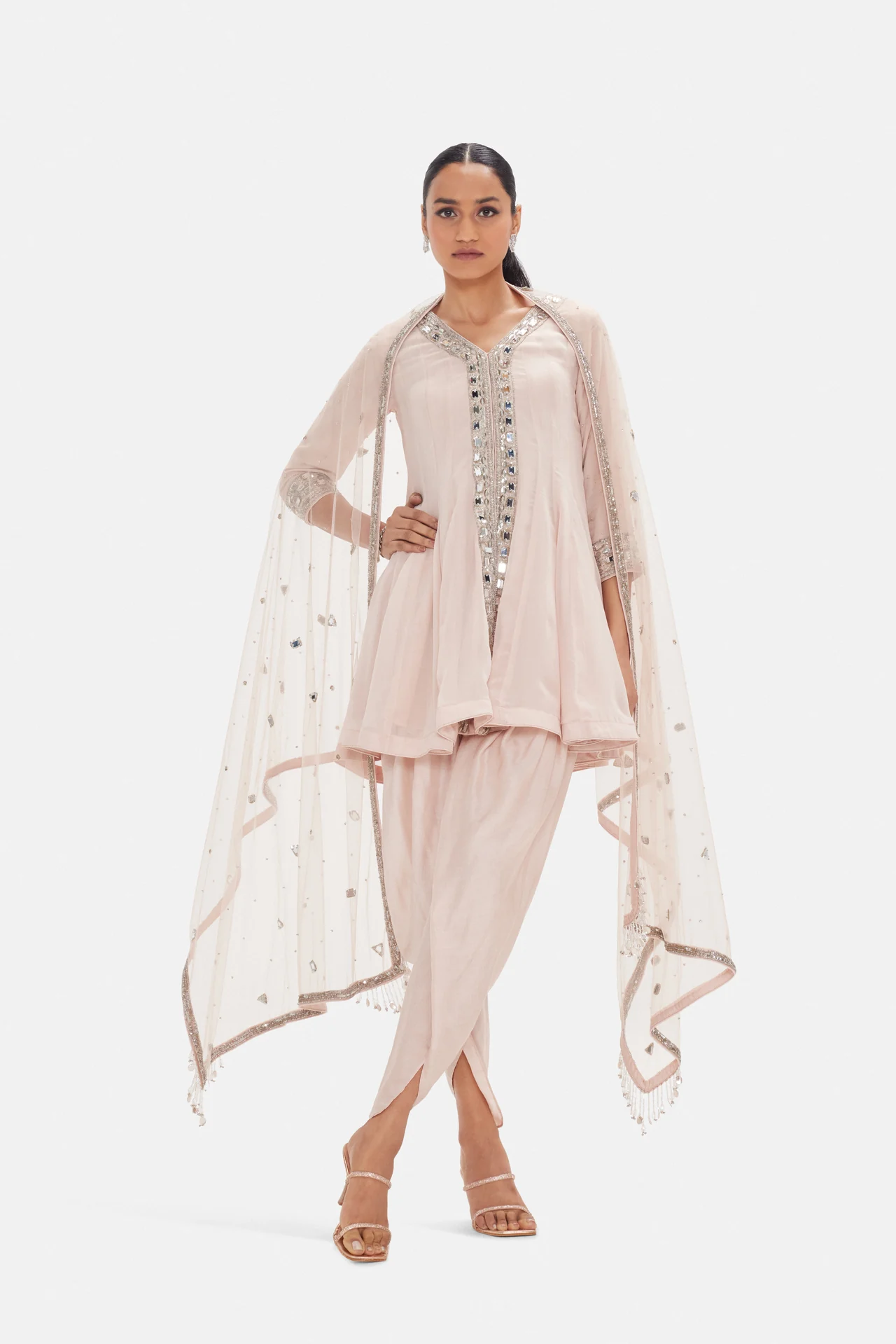 Blush Pink Embellished Set