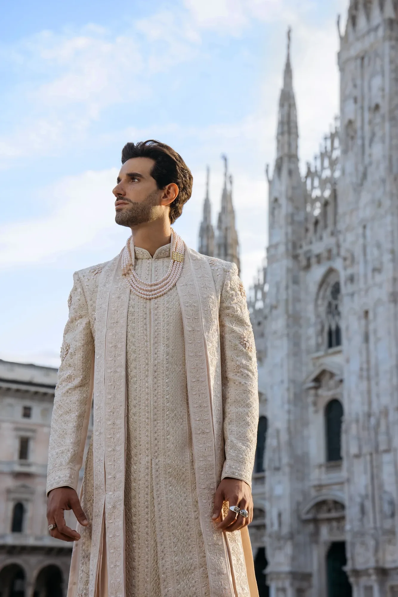 Ivory Ceremonial Sherwani