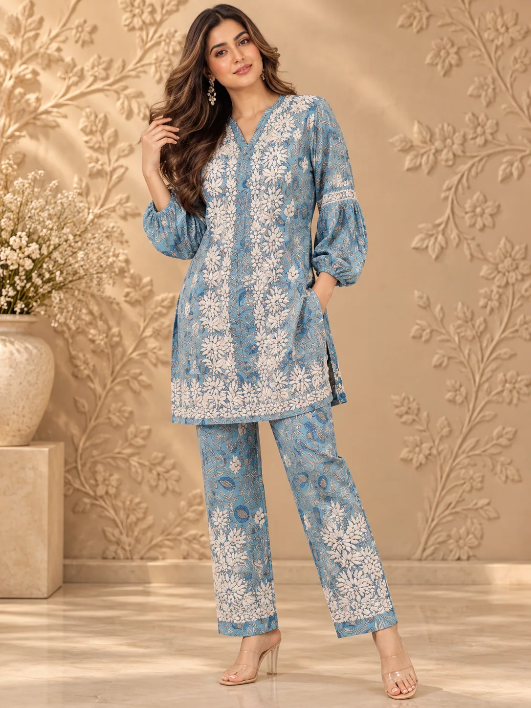 Yellow Embroidered Kurta Set