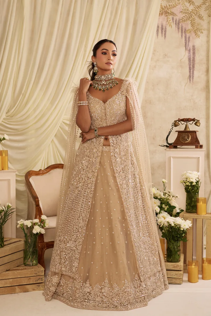 Sarva ivory bridal lehenga